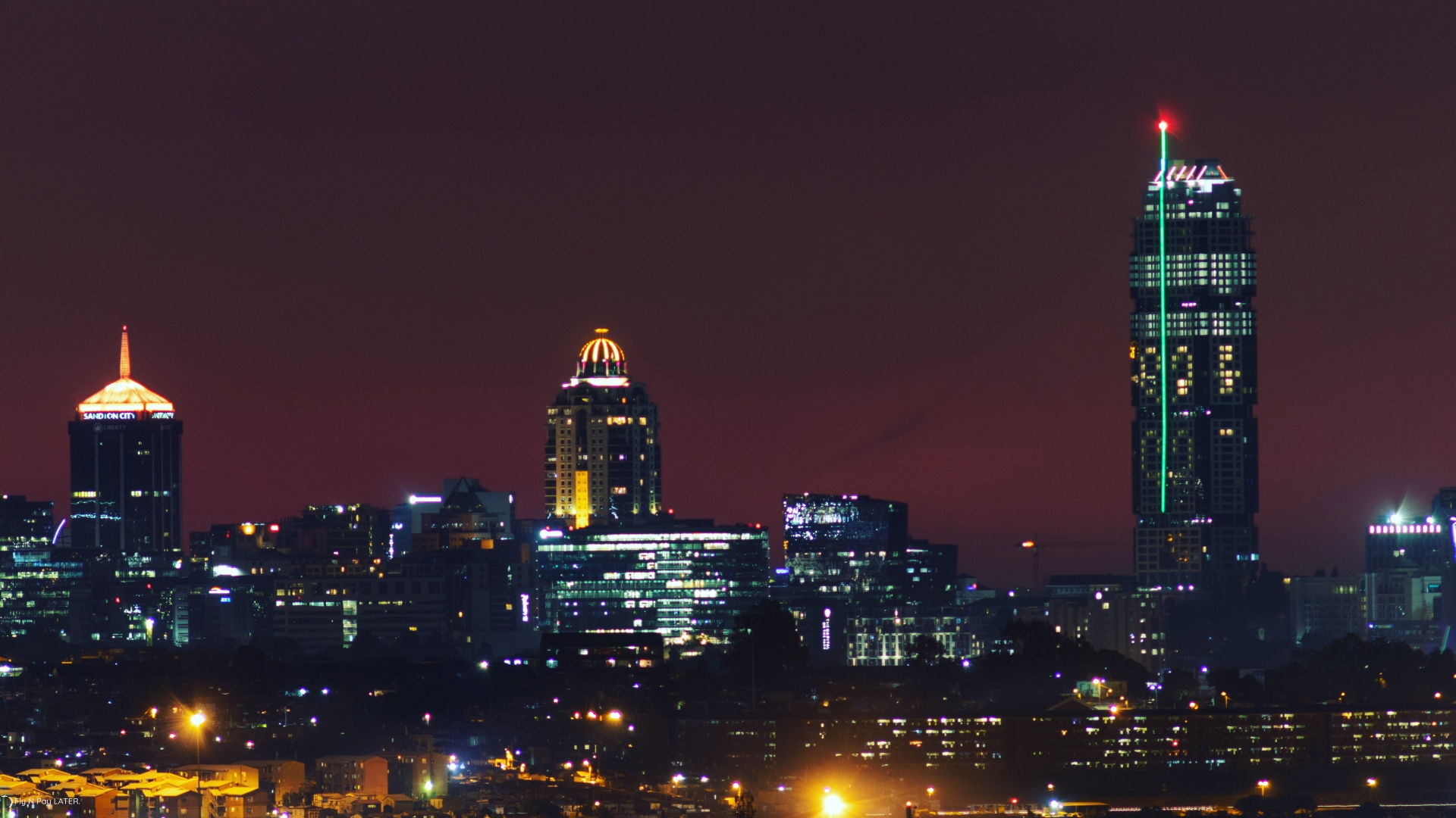 Breathtaking view of Johannesburg